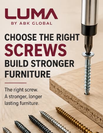 Luma furniture screws for stronger furniture